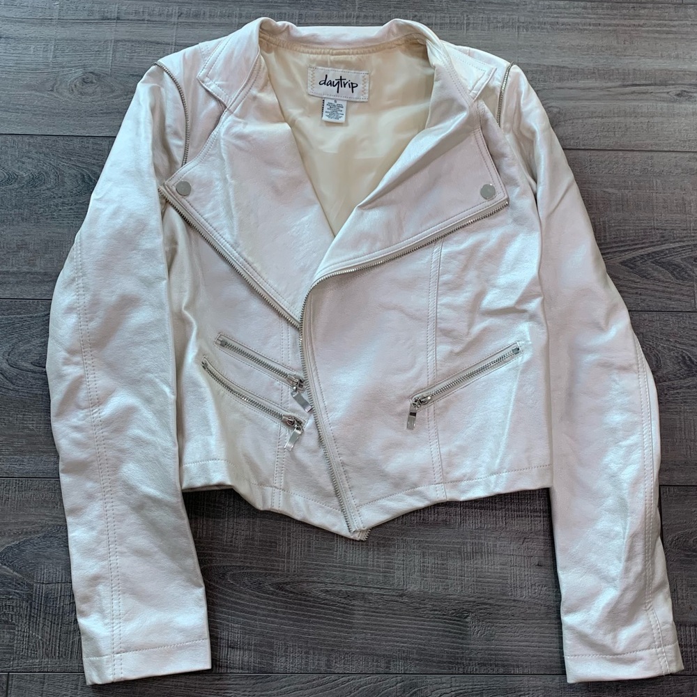 Day trip faux leather jacket